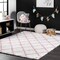 Nuloom Nelda Trellis Kids Shag Area Rug 4ft x 6ft OZAS03B-406 - alternate 1